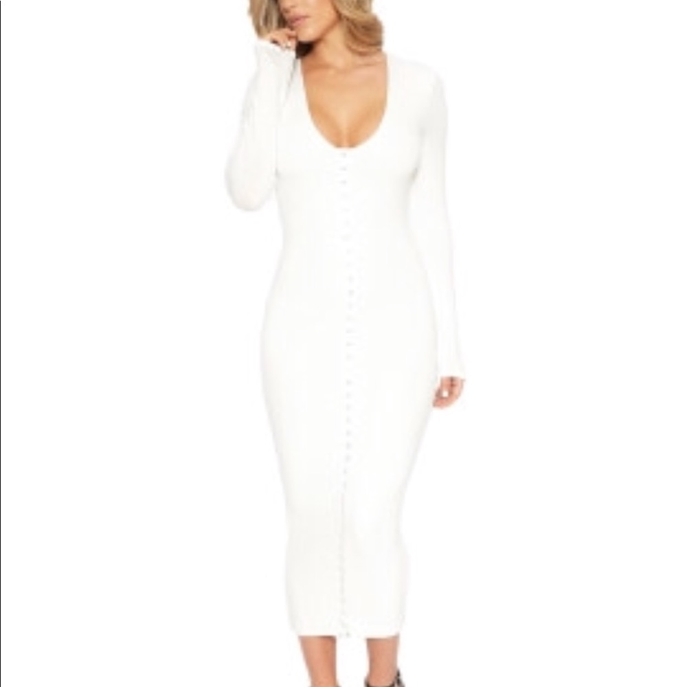 NW Button me down baby Midi Dress